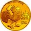 Tuvalu 30 Dollars Prosperity Year of the Rooster 2017  Proof 1/5 OZ 9999 GOLD P $30 福 coin reverse