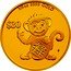 Tuvalu 30 Dollars Success Year of the Monkey 2016 P Proof 1/5 OZ 9999 GOLD $30 P 祿 coin reverse