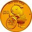Tuvalu 30 Dollars Year of the Goatling Longevity 2015  Proof KM# 369 1/5 OZ 9999 GOLD $30 P coin reverse
