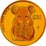 Tuvalu 30 Dollars (Year of the Mouse - Success) 1/5 OZ 9999 GOLD $30 P 祿 LB coin reverse