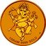 Tuvalu 4 Dollars (Ganesha Diwali Festival) P 1 GRAM 9999 GOLD coin reverse