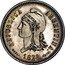 Argentina 40 Centavos Fuertes (Denomination Essai Liberty) KM# E4 REPUBLICA ARGENTINA. ESSAI. 1879. C.WURDEN LIBERTAD coin obverse