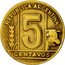 Argentina 5 Centavos Capped Liberty Head 1948 KM# 40 LIBERTAD 1948 coin reverse