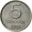 Argentina 5 Centavos Capped Liberty 1983 KM# 88 5 CENTAVOS 1983 coin reverse