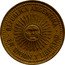Argentina 5 Centavos Radiant Sunface 1992 KM# 109 REPUBLICA ARGENTINA EN UNION Y LIBERTAD coin obverse