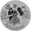 Tuvalu 5 Dollars (Elizabeth II Poseidon) P TV POSEIDON coin reverse