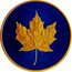 Canada 5 Dollars (Blue Colored Maple Leaf) CANADA 9999 9999 FINE SILVER 1 OZ ARGENT PUR coin reverse