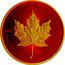 Canada 5 Dollars Cyber Red Maple Leaf 2021 CANADA 9999 9999 FINE SILVER 1 OZ ARGENT PUR coin reverse