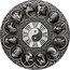 Tuvalu 5 Dollars Lunar Animals 2019  NM coin reverse