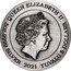 Tuvalu 5 Dollars (Signs of the Zodiac) QUEEN ELIZABETH II IRB 5 OZ 9999 SILVER 2021 TUVALU 5 DOLLARS coin obverse