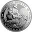 Tuvalu 5 Dollars (The Royal Fortune) THE ROYAL FORTUNE P BLACK FLAG: BLACK BART 5 OZ .9999 AG coin reverse