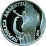 Argentina 5 Pesos FIFA South Africa 2010 Proof KM# 172 REPÚBLICA ARGENTINA 2010 coin obverse