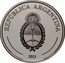 Argentina 5 Pesos FIFA Brazil 2013 Proof KM# 180 REPÚBLICA ARGENTINA 2013 coin obverse