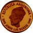 Argentina 5 Pesos Jorge Luis Borges 100th Anniversary of Birth 1999 Proof KM# 134 REPÚBLICA ARGENTINA 1899 JORGE LUIS BORGES 1999 coin obverse