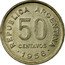 Argentina 50 Centavos Jose de San Martin 1956 KM# 49 JOSE DE SAN MARTIN coin reverse