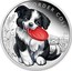 Tuvalu 50 Cents (Border Collie) BORDER COLLIE IJ P coin reverse