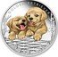 Tuvalu 50 Cents (Golden Retriever) GOLDEN RETRIEVER IJ P coin reverse