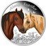 Tuvalu 50 Cents (Horses) ALWAYS TOGETHER P NM 1/2 OZ 9999 AG coin reverse
