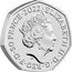 UK 50 Pence Kanga and Roo. Coloured 2022  BU ELIZABETH II D G REG F D 50 PENCE 2022 J.C coin obverse