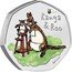 UK 50 Pence Kanga and Roo. Coloured 2022  BU KANGA & ROO ©DISNEY coin reverse