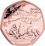 UK 50 Pence (Winnie The Pooh and Friends) WINNIE THE POOH ©DISNEY coin reverse