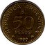 Argentina 50 Pesos Anniversary of Jose de San Martin's birth 1980 KM# 83a REPUBLICA ARGENTINA 50 PESOS 1981 coin obverse