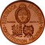 Argentina 50 Pesos Convention 1994 KM# 117 REPUBLICA ARGENTINA PARANA SANTA FE CONSTITUCION NACIONAL coin obverse