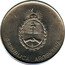 Argentina 500 Australes Coat of Arms 1990 KM# 104 REPUBLICA ARGENTINA coin obverse