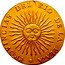 Argentina 8 Escudos Radiant Sunface Rio de la Plata 1813 PTS J KM# 9 PROVINCIAS DEL RIO DE LA PLATA coin obverse