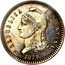 Argentina 80 Centavos Fuertes (Denomination Essai) KM# E5 REPUBLICA ARGENTINA. ESSAI. 1879. C.WURDEN LIBERTAD coin obverse
