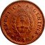Argentina Centavo Coat of Arms Republic 1946 KM# 37a REPUBLICA ARGENTINA 1946 coin obverse