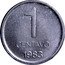 Argentina Centavo Capped Liberty 1983 KM# 87 1 CENTAVO 1983 coin reverse