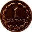 Argentina Centavo Coat of Arms 1944 KM# 37 1 CENTAVO coin reverse