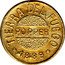 Argentina Gramo Popper 1889 KM# Tn3 TIERRA DEL FUEGO POPPER 1889 coin obverse