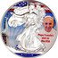 USA One Dollar (Pope Francis -Colourized) LIBERTY POPE FRANCIS'S VISIT TO THE USA 2015 coin obverse