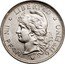 Argentina Peso Capped Liberty 1882 KM# 29 9 DOS FINO LIBERTAD OUDINE UN PESO coin reverse