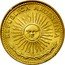 Argentina Peso Radiant Sunface 1976 KM# 69 REPUBLICA ARGENTINA coin obverse