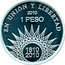 Argentina Peso Bicentennial Glacier Perito Moreno 2010 Proof KM# 170 EN UNIÓN Y LIBERTAD 2010 1 PESO 1810 2010 coin reverse