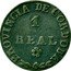 Argentina Real Cordoba 1848 Medal rotation KM# 26.3 1 REAL PROVINCIA DE CORDOBA coin obverse