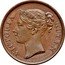 Malaysia Half Cent Victoria Straits Settlements 1845 KM# 2 VICTORIA QUEEN coin obverse