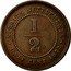 Malaysia 1/2 Cent Victoria Straits Settlements 1872 H KM# 8 STRAITS SETTLEMENTS 1/2 HALF CENT 1872 coin reverse