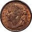 Malaysia 1/4 Cent Victoria Straits Settlements 1872 H KM# 7 VICTORIA QUEEN coin obverse
