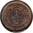 Malaysia 1/4 Cent Victoria Straits Settlements 1884 KM# 7a STRAITS SETTLEMENTS 1/4 QUARTER CENT 1884 coin reverse