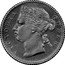 Malaysia 1/4 Cent (Victoria Pattern) KM# Pn5 VICTORIA QUEEN coin obverse
