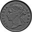 Malaysia 1 Cent (Victoria Trial Strike) KM# Pn4 VICTORIA QUEEN coin obverse