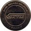 Malaysia 1 Ringgit Agong XIV Malayan Railways Limited 2010  BU in official coin card BANK NEGARA MALAYSIA KTM 1 RINGGIT coin obverse