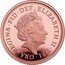 UK 1 Sovereign Elizabeth II Sapphire Coronation Piedfort 2018 65 Proof ELIZABETH II DEI GRA REGINA FID DEF J.C coin obverse