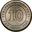 Malaysia Ten Cents George V Straits Settlements 1927 KM# 29b STRAITS SETTLEMENTS 10 TEN CENTS 1927 coin reverse