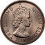 Malaysia 10 Cents Malaya and British Borneo 1953 Proof KM# 2a QUEEN ELIZABETH THE SECOND coin obverse