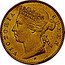 Malaysia 10 Cents (Victoria Trial Strike) KM# Pn1 VICTORIA QUEEN H coin obverse